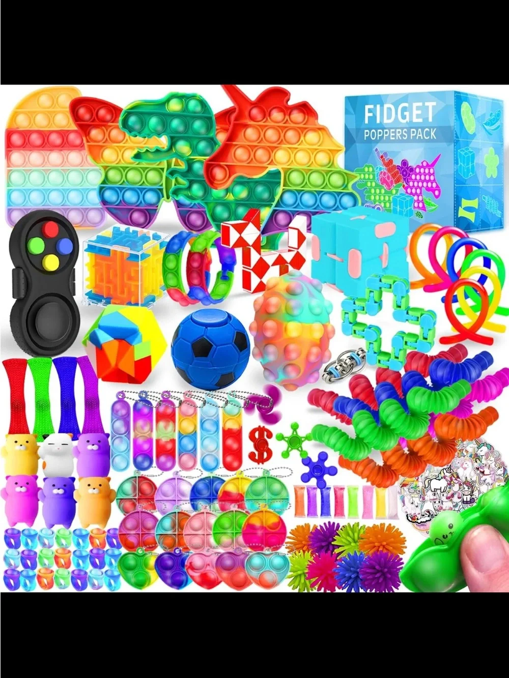 Fidget Poppers Pack - 120 Multicolor Poppers-new sealed box